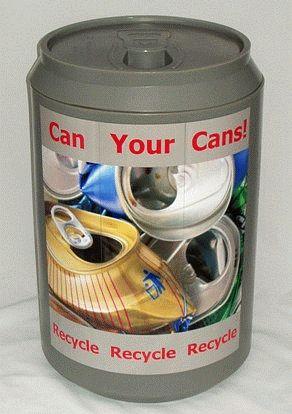 Cans and Tins recycling bins