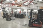 Raised Storage Area in a Distribution Warehouse