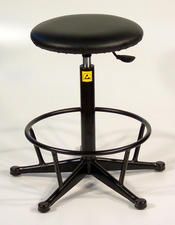 Anti-static stool with footring