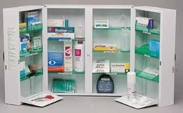 Expanding two door medical cabinet