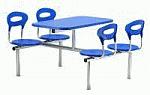 CU43 Modern Plastic seated fast food table and chairs