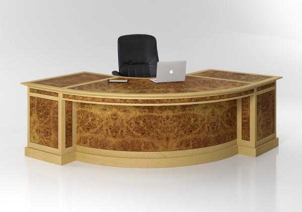 Partners curved executive desk