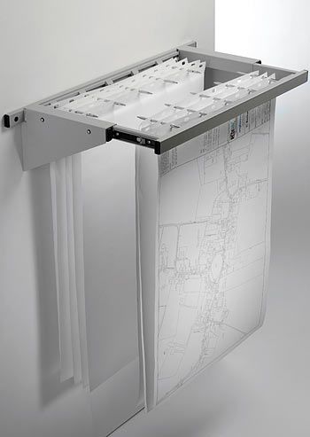 Multiprong System for Drawing and Plan Storage