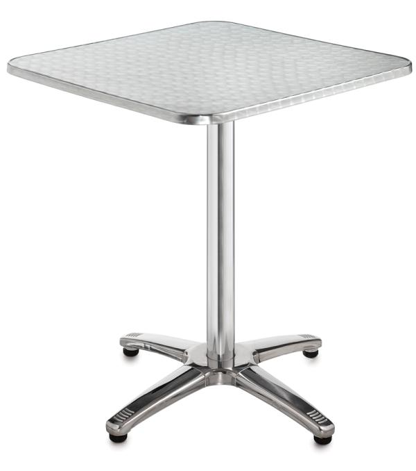 aluminium square bistro table