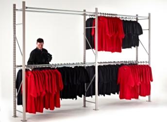 Garment Hanging Shelving System