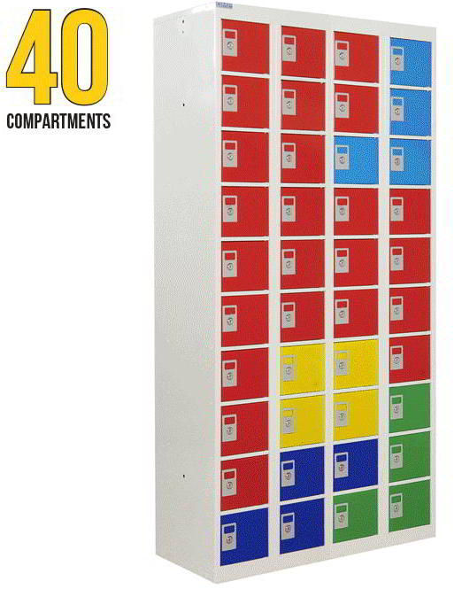 personal effects lockers 40 compartments