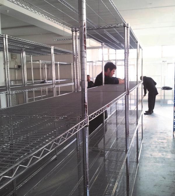 esd wire mesh storage system