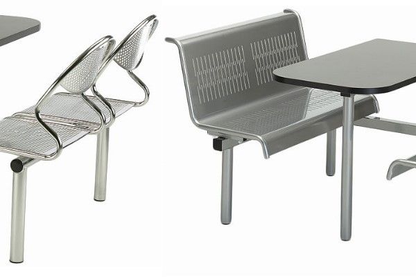 steel canteen seating units
